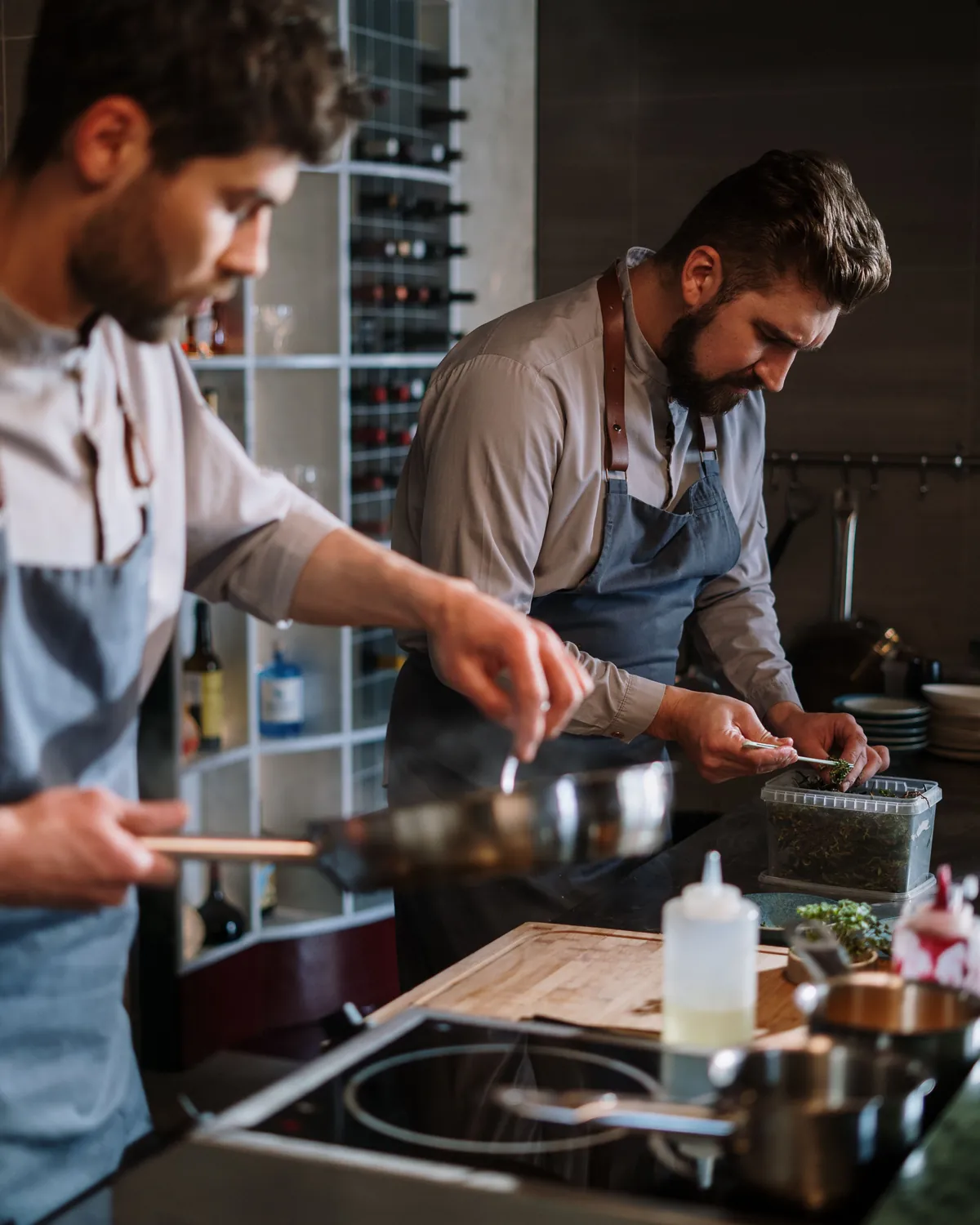 Nathan Payet en cuisine