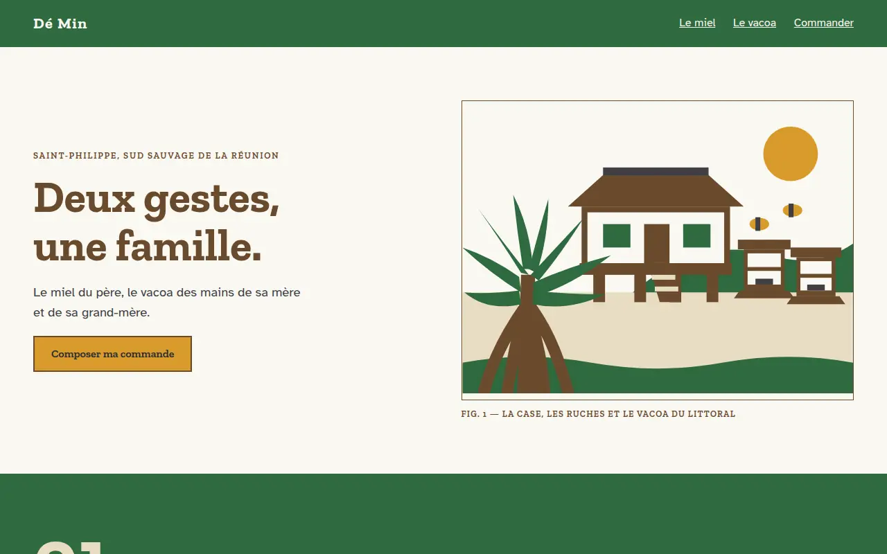 Aperçu du site Artisanat & produits péi