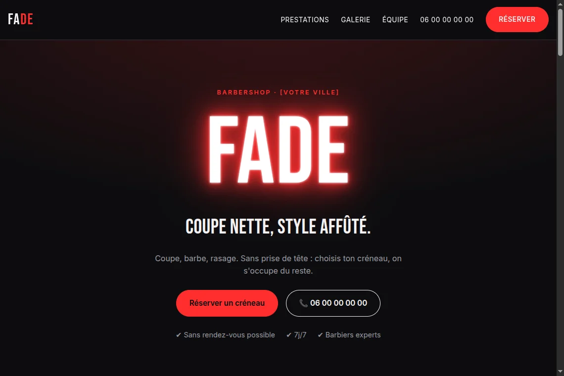 Aperçu du site Barbier