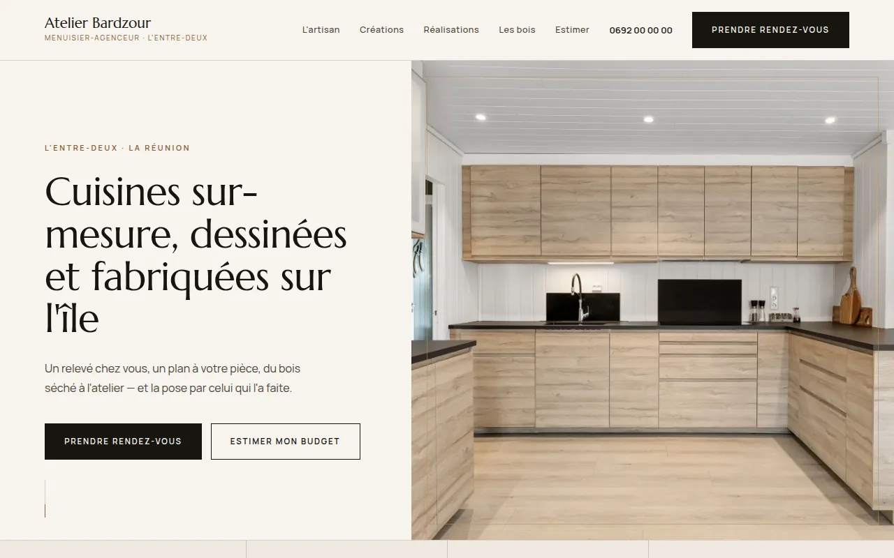 Aperçu du site Cuisiniste sur-mesure